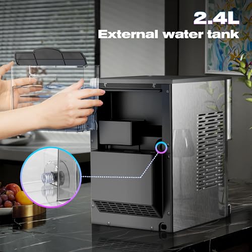 Countertop Nugget Ice Maker, Self-Cleaning, Soft Chewable Pebble Ice B848730