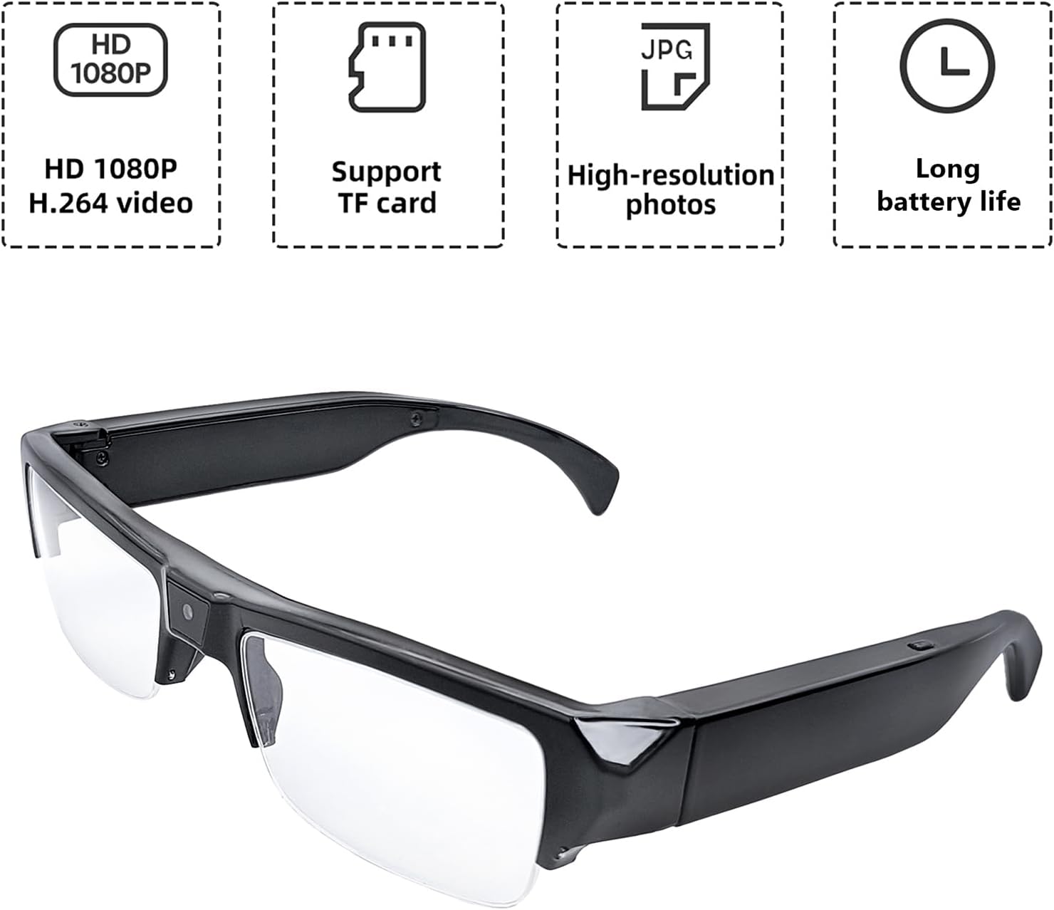 Camera Glasses HD 1080p Video Recorder with 32G Card Y1212