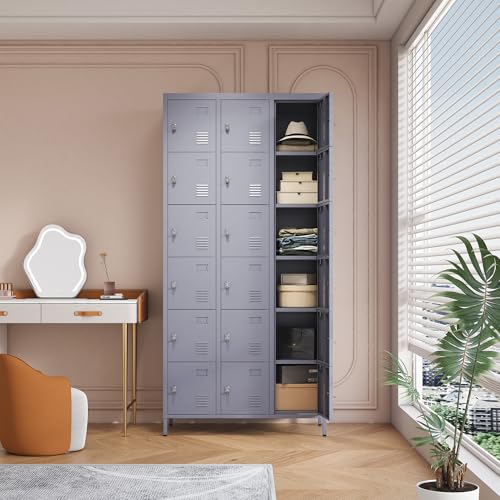 Steel Lockers for Employees, Lockable Storage Cabinet with Assembly X270