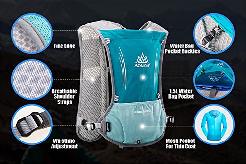 5L Outdoor Sport Hydration Vest Pack with 500ml Soft Flask U765240