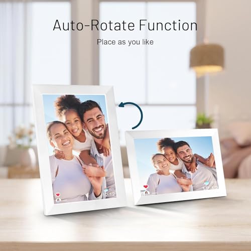 WiFi Digital Photo Frame 10.1 Inch IPS HD Touch Screen with 32GB Storage O9566