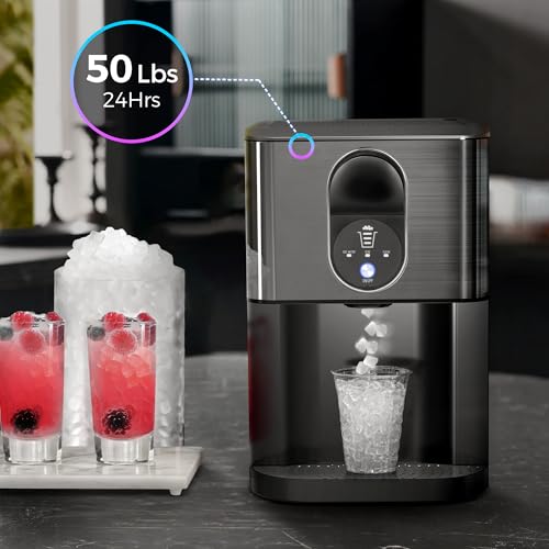 Countertop Nugget Ice Maker, Self-Cleaning, Soft Chewable Pebble Ice B848730