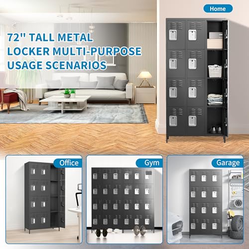 Metal Lockers with Shelves 72" H for Employees C448234