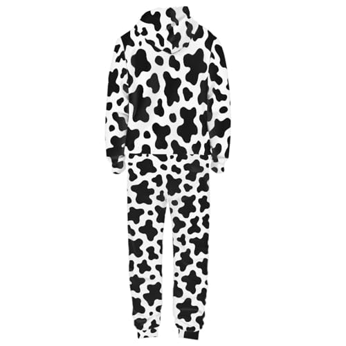 Adult Onesie Hooded One-Piece Pajama Zipper Jumpsuit for Men and Women I930