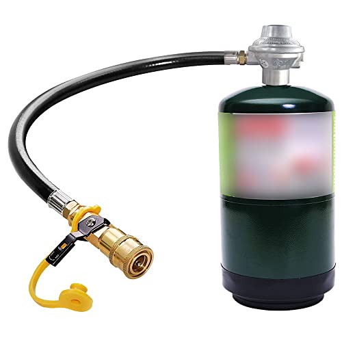 1LB Propane Tank Regulator Valve with Quick Connect Shut Off and 30Inch Hose B29733