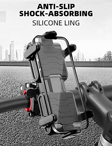 Bike Phone Holder Adjustable Motorcycle Mount Handlebar Clip for Bicycle Scooter K22604
