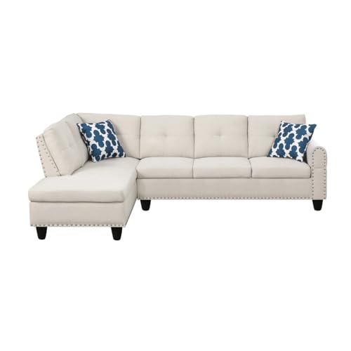 4-in-1 Convertible L Shaped Couch with Pull Out Bed and Storage Z983