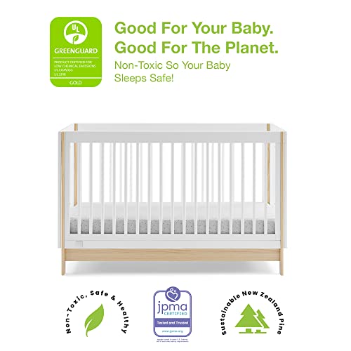 4-in-1 Convertible Crib, Bianca White/Natural A58351