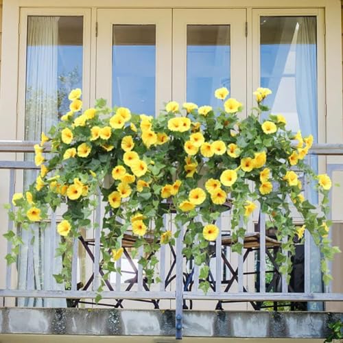 26in UV Simulation Artificial Flower, 24 Bunches Outdoor Fake Petunias J835979