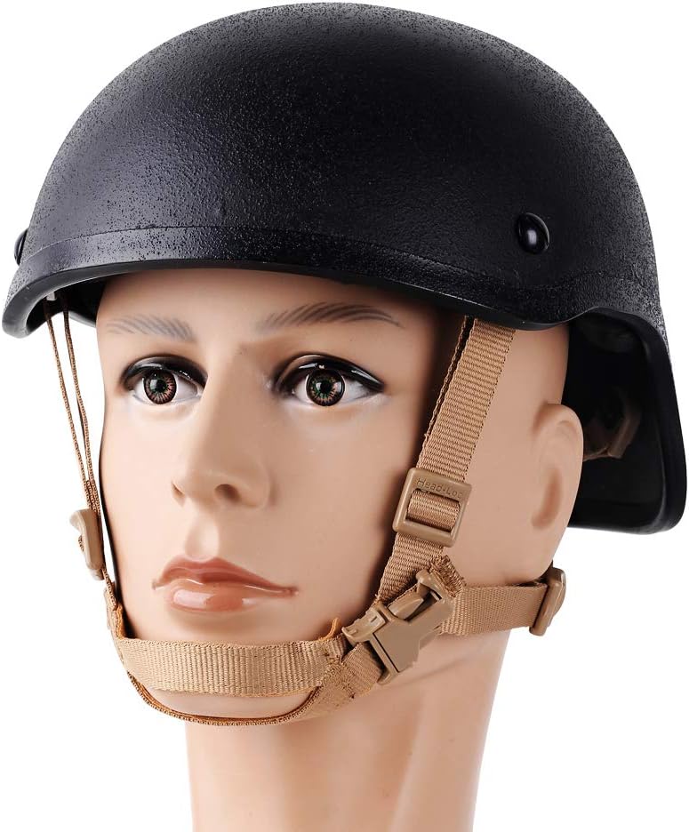 Tactical Helmet Chin Strap 4 Point with Bolts and Screws Tan A6308