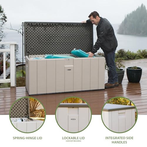 Extra Large Deck Box, 130 Gallon, Desert Sand/Brown V622519
