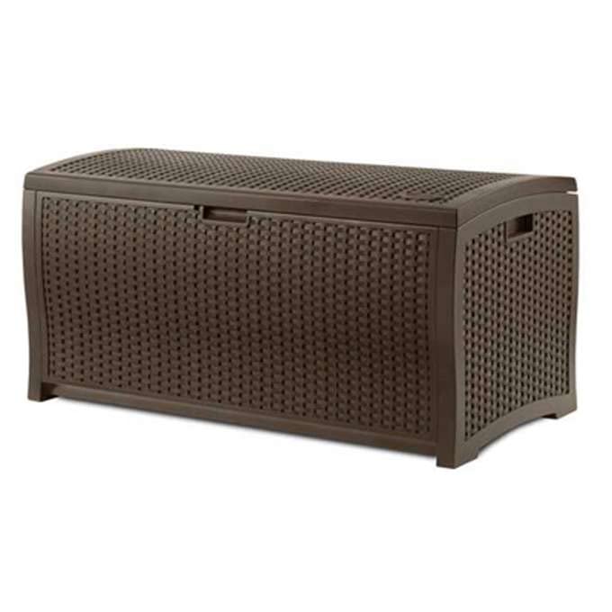 Outdoor Storage Box 73 Gallon Waterproof Deck Box with Lockable Lid W104830