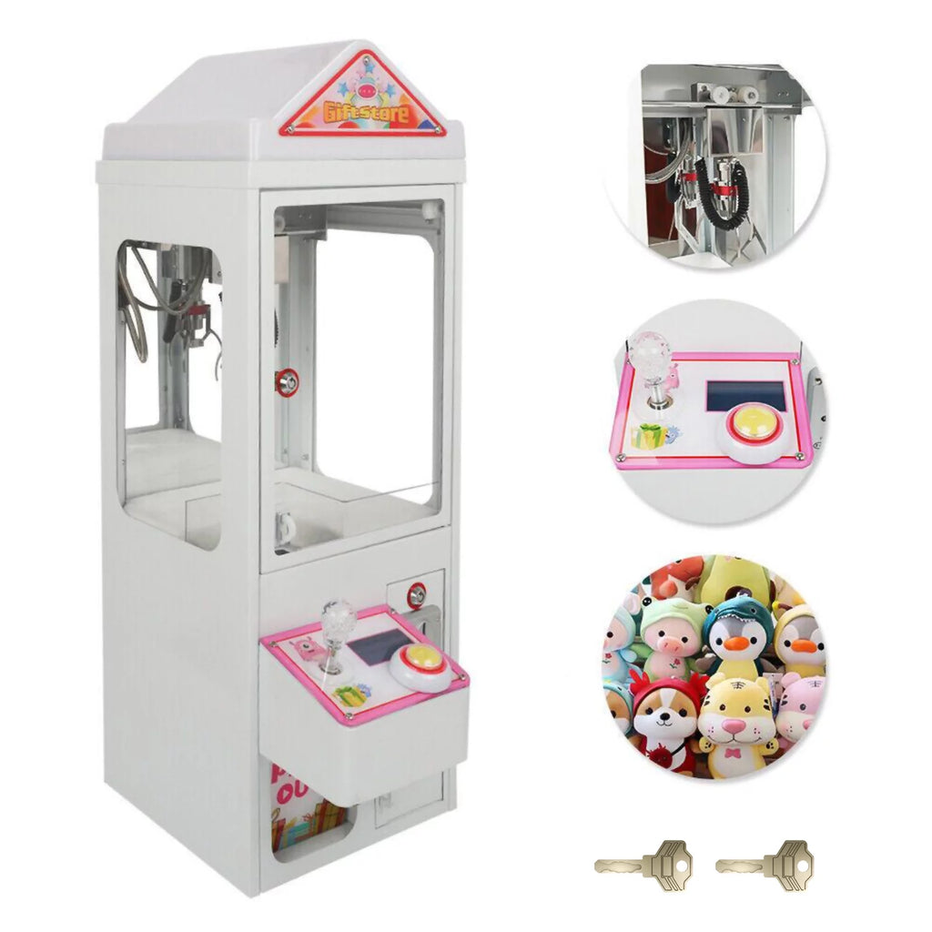JORUGUNA Mini Claw Crane Machine 110V Metal Case Bar Candy Toy Catcher Shake-Proof