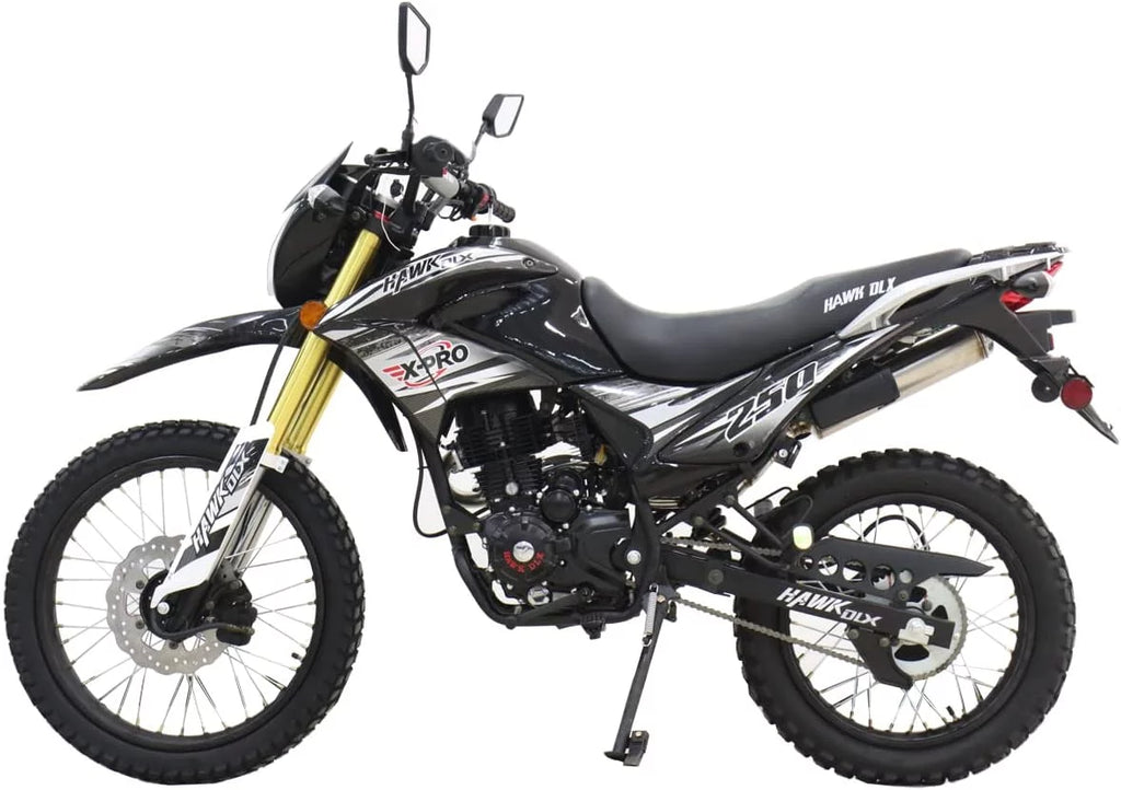 250cc Dirt Bike, 5-Speed Manual, Electric/Kick Start, 21"/18" Wheels P67757