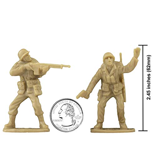 WW2 US Marines Plastic Army Men - 36 Soldier Figures U318109