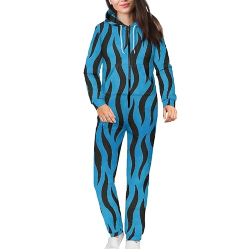 Adult Onesie Hooded One-Piece Pajama Zipper Jumpsuit for Men and Women I930