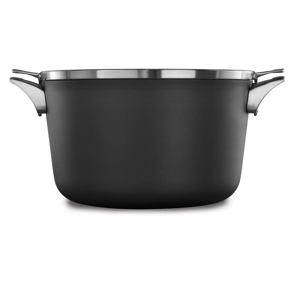 Calphalon Premier Space-Saving MineralShield Nonstick 12-Quart Stock Pot with Lid