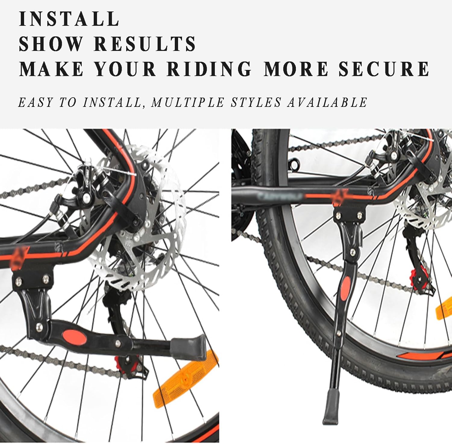 Adjustable Bike Kickstand for 22-27.5 Inch Bikes C48246