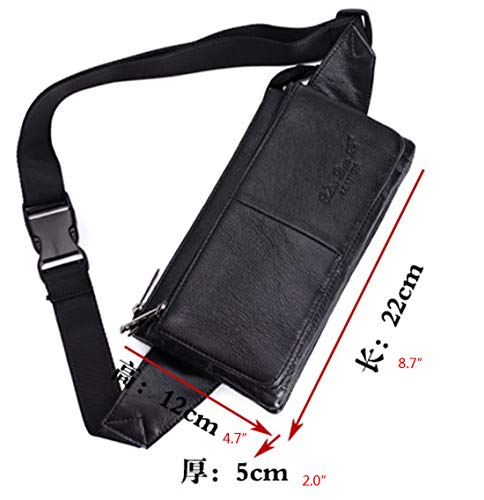 Leather Waist Bag for Travel Hiking Running M4534