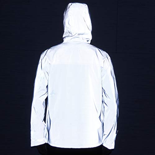 Men's Reflective Jacket Outdoor Windbreaker Running Cycling Coat J831