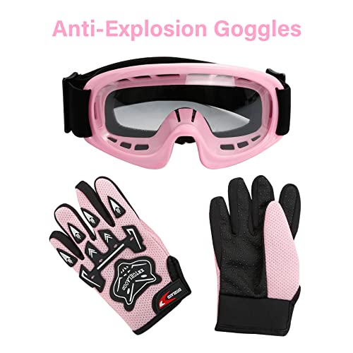 Youth Motocross Helmet with Gloves and Goggles C1269