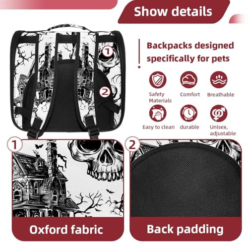 Halloween Cat Backpack Carrier, Breathable Bubble Pet Backpack R5452