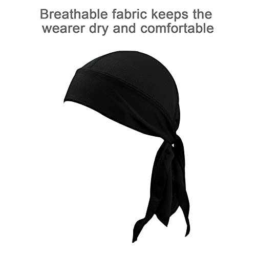 3Pcs Do Rag Skull Caps for Men Women, Sweat Wicking Cooling Helmet Liner P1851