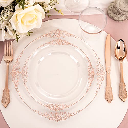 Gold Plastic Dinnerware Set for 50 Guests N48810