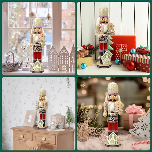 Gingerbread Chef Nutcracker Wooden Christmas Decorations L619768