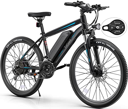 TotGuard Electric Bike, 27.5" Electric Bike for Adults 500W Ebike 21.6MPH Adult Electric Bicycles Electric Mountain Bike,48V 499WH Removable Lithium Battery,21-Speed Gears,Lockable Suspension Fork