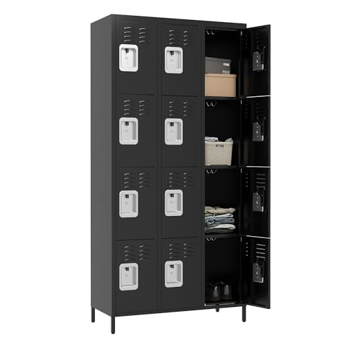 Steel Lockers for Employees, Lockable Storage Cabinet with Assembly X270