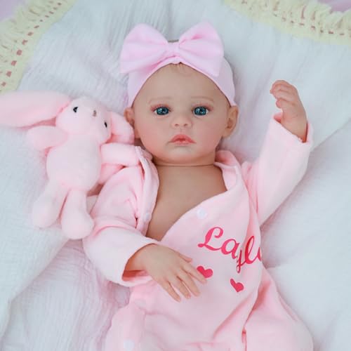 18 Inch Realistic Reborn Baby Doll Girl with Soft Weighted Body H76938