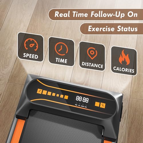 Under Desk Treadmill Walking Pad with LED Display for Home Office Y38532