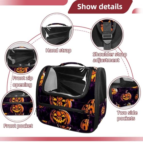 Halloween Pet Carrier Airline Approved for Small Medium Dogs Cats S688252