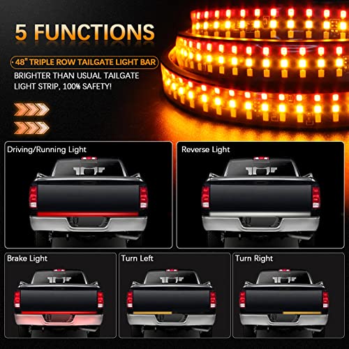 60 Inch LED Tailgate Light Bar with Reverse and Turn Signals J750361