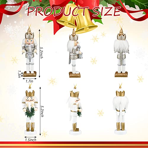 Christmas Nutcracker Ornaments Wooden Hanging Decorations 5 Inch H421