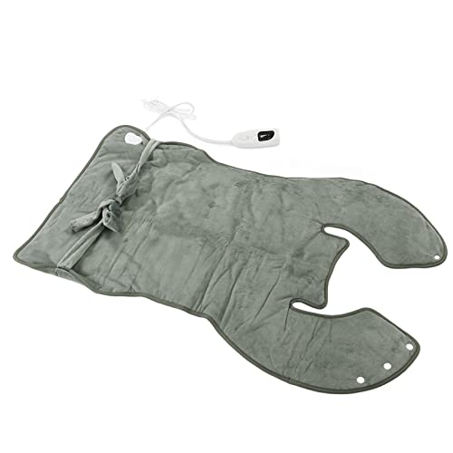 Heating Pad for Back Neck and Shoulders, Grey, Washable O279251