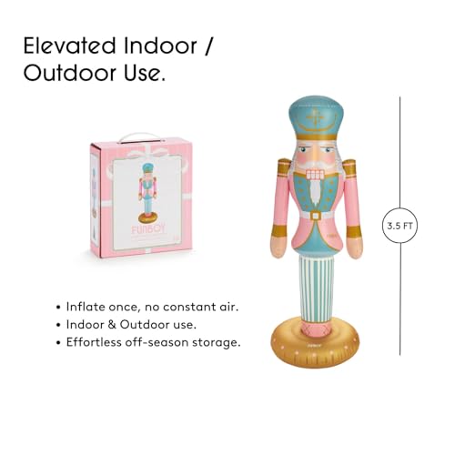 Giant Inflatable Pink Nutcracker Christmas Decor, Indoor/Outdoor F1618