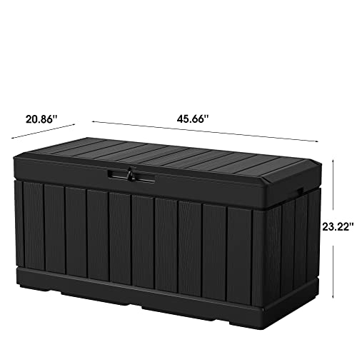 31 Gallon Outdoor Deck Box for Patio Furniture and Garden Tools W716487