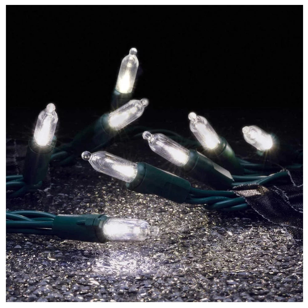 100 LED Miniature Lights Pure White, 2-Pack T19977