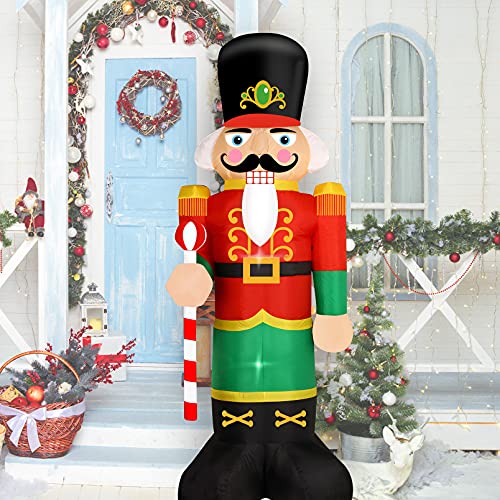 Christmas Inflatable Nutcracker Soldier Yard Decoration 8 Feet N96849