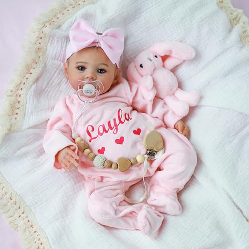 18 Inch Realistic Reborn Baby Doll Girl with Soft Weighted Body H76938