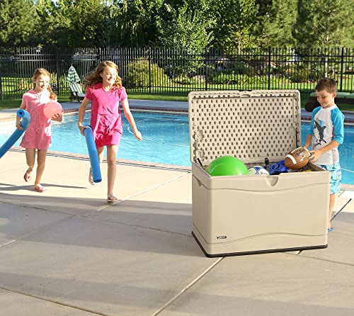 Extra Large Deck Box, 130 Gallon, Desert Sand/Brown V622519