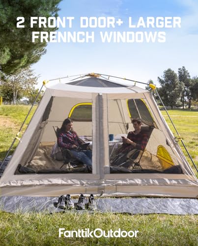 10 Person Instant Cabin Tent, Lightweight with Carry Bag for Camping & Hiking X185