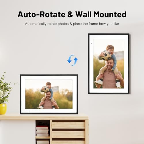 WiFi Digital Photo Frame 10.1 Inch IPS HD Touch Screen with 32GB Storage O9566