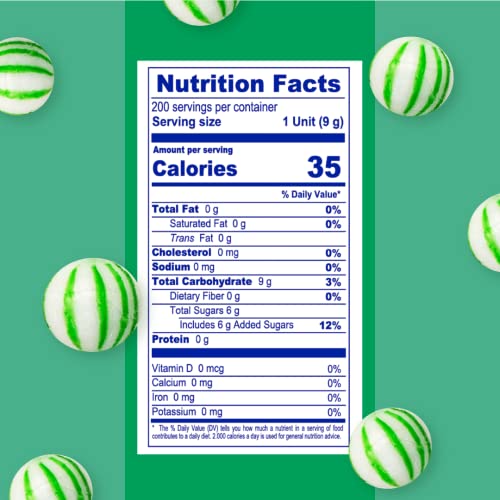 Peppermint Hard Candy Balls, Individually Wrapped, 120 Count P583921