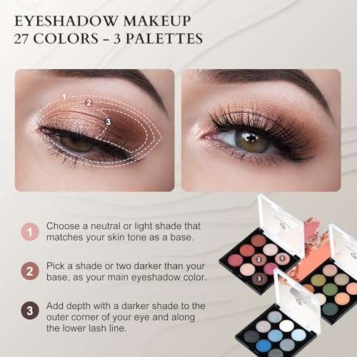Professional Makeup Set for Teens and Girls with Train Case F23556