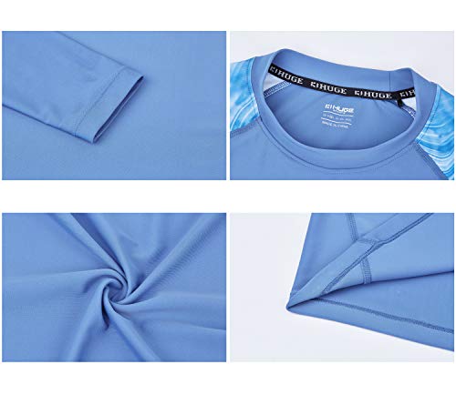 Men's Long Sleeve UPF 50+ Sun Protection Swim Shirt J5193