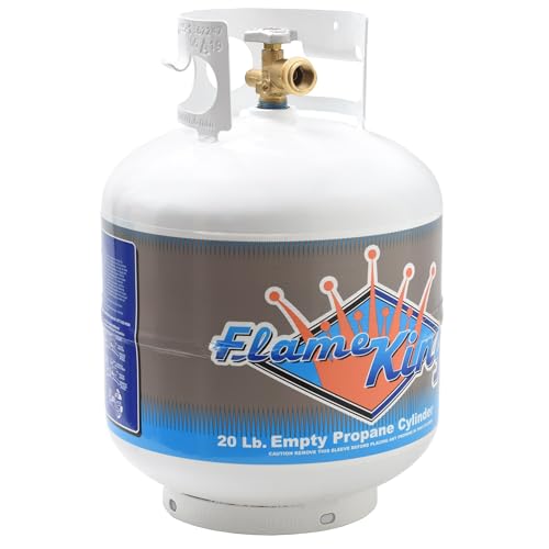 20 lb Steel Propane Tank Cylinder with Type 1 Valve for Grills and BBQs J64752