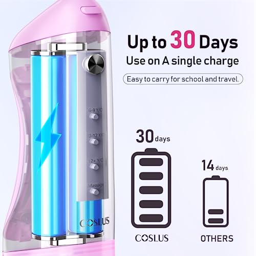 Portable Water Dental Flosser for Kids, 4 Modes, Rechargeable J493088